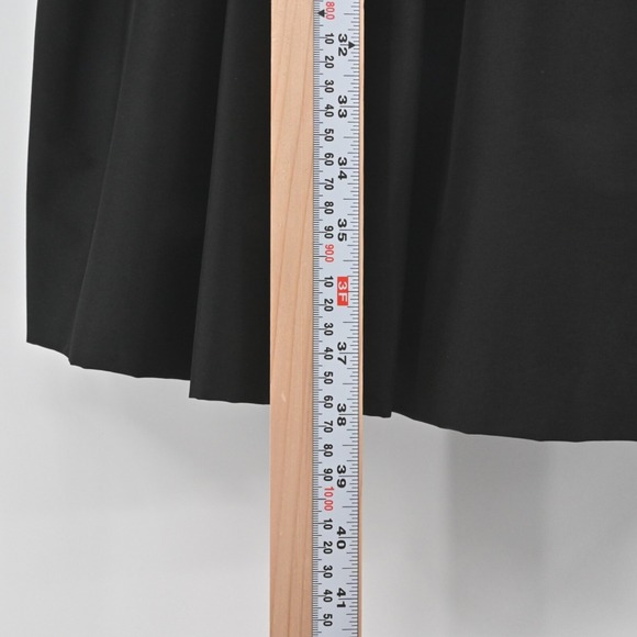 Maggy London Fit Flare Dress Womens Size 8 Black Pleated Party Sweetheart LBD - Picture 5 of 12